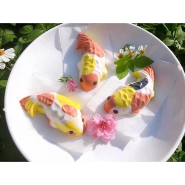 Khuôn nhựa cá vỉ 6 con, đổ rau câu, xôi vía, Thần Tài, Ông Công Ông Táo - Hộp sang trọng, giảm còn 30.000đ