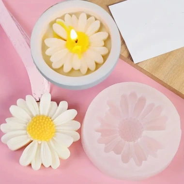 Khuôn silicon làm kem sô cô la hình hoa cúc - Giá ưu đãi 14.750₫, tạo bánh đẹp