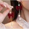 Khuyên tai họa tiết nhung đỏ mừng Tết – Bông tai Merry Christmas giá 27.000 VNĐ 7