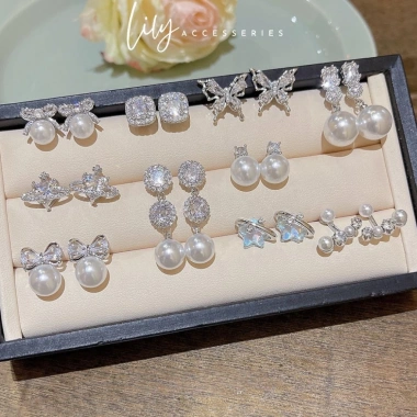 Khuyên tai nữ xu hướng mới, nhiều kiểu dáng, bông tai hot LILY - Giá 23.249₫ 8