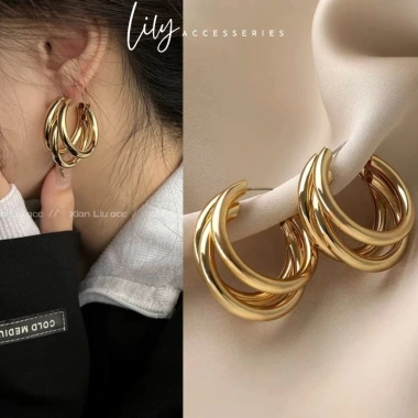 Khuyên tai nữ xu hướng mới, nhiều kiểu dáng, bông tai hot LILY - Giá 23.249₫ 9