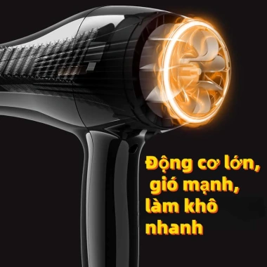 KHY Máy sấy tóc 3.600W gió siêu mạnh, sấy khô nhanh, bảo hành 24 tháng, giá ưu đãi 296.400 VND 2