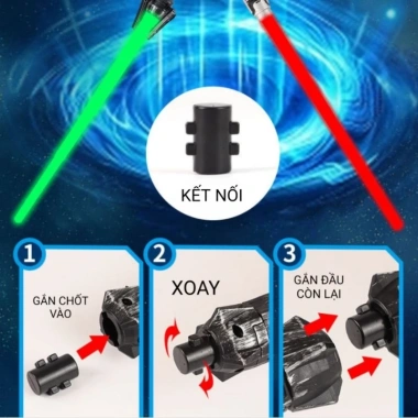Kiếm Ánh Sáng Thu Gọn - Đồ Chơi Cosplay Hóa Trang Trẻ Em, Đèn LED, Giá 69.999₫