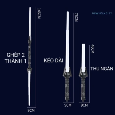 Kiếm Ánh Sáng Thu Gọn - Đồ Chơi Cosplay Hóa Trang Trẻ Em, Đèn LED, Giá 69.999₫