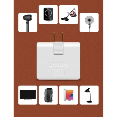 Kikin Xoay Đa Cắm Ổ Cắm Tường Nội Thất - 4 USB + 2 Phích Cắm, Giá 56.462 VND