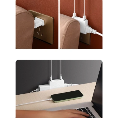 Kikin Xoay Đa Cắm Ổ Cắm Tường Nội Thất - 4 USB + 2 Phích Cắm, Giá 56.462 VND