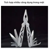 Kìm Gấp Đa Năng 9 Đầu Thép Không Gỉ 16x11cm - Gọn Bỏ Túi 11x5cm, Dụng Cụ Sinh Tồn Cắm Trại Dã Ngoại