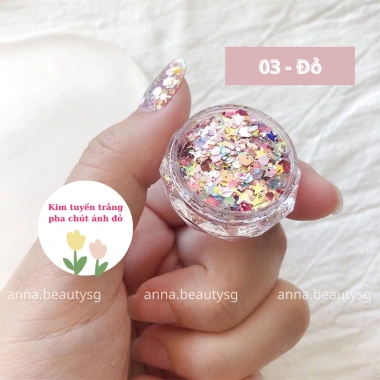 Kim tuyến lấp lánh nhiều màu - Make up mặt, body, giảm giá 25.000₫