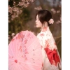 Kimono Yukata Truyền Thống Trắng Hoa Đỏ - Chỉ 161.500 VND, Giảm Đặc Biệt 5