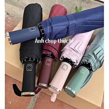 KingBrella Ô Dù Tự Động Gấp Gọn 24 Nan Đôi - Chống Bão, Che Mưa Nắng, Lớp UV, 142.100 VND