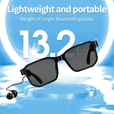 Kính âm thanh Bluetooth thông minh 5.1, tai nghe nhét tai, gọi nhạc, kính râm thể thao - Giá chỉ 153.340 VND