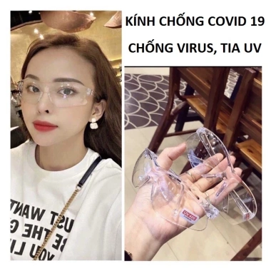 Kính bảo hộ ABICA 054 không độ nam nữ - Chống khói bụi, giọt bắn, côn trùng 3