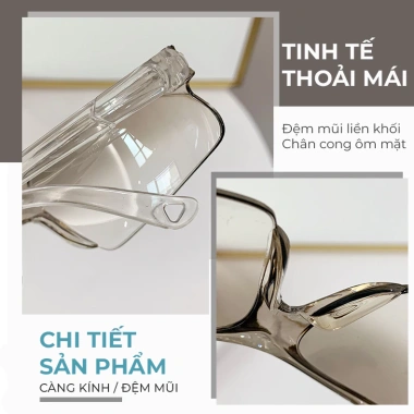 Kính bảo hộ ABICA 054 không độ nam nữ - Chống khói bụi, giọt bắn, côn trùng 4