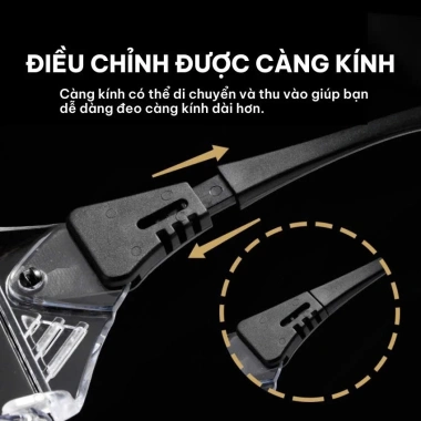 Kính Chống Bụi Đường Dài Nhựa Cao Cấp cho Xe Máy & Xe Đạp Thời Trang Giá 69k