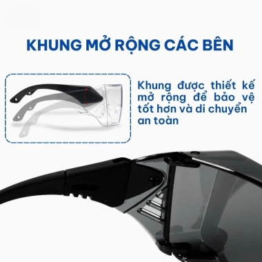 Kính Chống Bụi Đường Dài Nhựa Cao Cấp cho Xe Máy & Xe Đạp Thời Trang Giá 69k