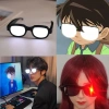 Kính Conan LED Dạ Quang Ngộ Nghĩnh Hiệu Suất Cao, Cosplay KTV, Trang Trí Tiệc, Quà Tặng 2