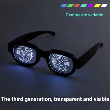 Kính Conan LED Dạ Quang Ngộ Nghĩnh Hiệu Suất Cao, Cosplay KTV, Trang Trí Tiệc, Quà Tặng 8