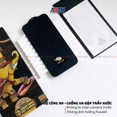 Kính cường lực 6D WK Elephant Con Voi full màn cho iPhone 11-16 - Giá 24.500 VND