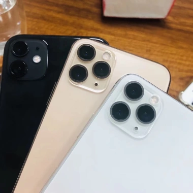Kính cường lực bảo vệ camera iPhone 11-15 Pro Max, Ốp lưng Awifi L3-4, chịu va đập, trong suốt, giá 14.000₫
