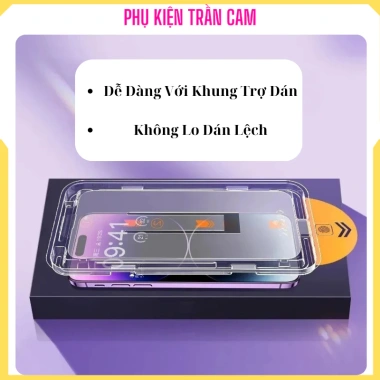 Kính cường lực, trợ dán, tự rút bụi cho iPhone 7/8 Plus, X/XS, 11‑15 Pro Max 2
