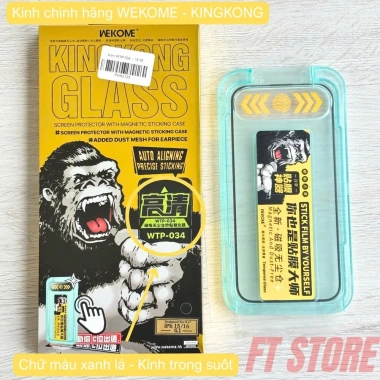 Kính Cường Lực WK KINGKONG WTP-034 Tự Dán Full Màn - Chống Bụi, Siêu Cứng, Chống Bám, Giá 69.000 VNĐ - Chính Hãng