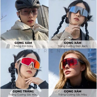 Kính đi đêm đổi màu MKTRENDY - Chống UV, chống bụi, bảo vệ mắt cho xe, chạy bộ 7