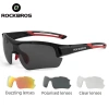 Kính đi xe đạp ROCKBROS phân cực UV400 3 ống kính hoán đổi, bảo vệ mắt cho nam và nữ
