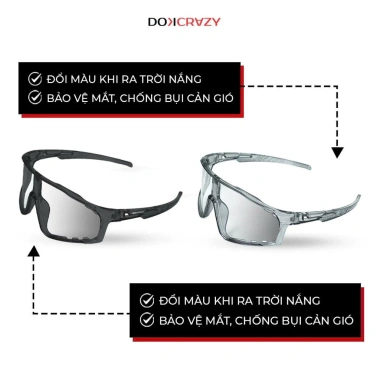Kính Đổi Màu Chống Bụi Cản Gió UV400 Ban Ngày Ban Đêm Phù Hợp Xe Máy Xe Đạp Thể Thao Giá Ưu Đãi 69.000đ 4