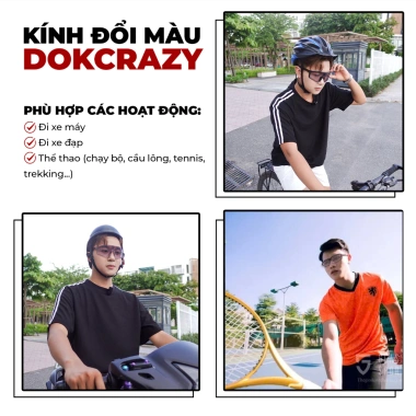 Kính Đổi Màu Chống Bụi Cản Gió UV400 Ban Ngày Ban Đêm Phù Hợp Xe Máy Xe Đạp Thể Thao Giá Ưu Đãi 69.000đ 6