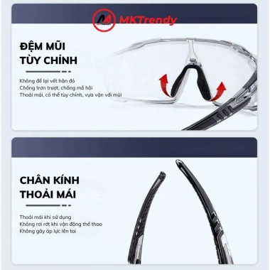 Kính đổi màu đi đêm ngày F1 bảo vệ mắt nam nữ, chống UV và bụi, tầm nhìn rõ nét - chỉ 76.000 VND