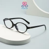 Kính mắt cận nữ gọng oval dẹt màu hồng phong cách Hàn Quốc Y2K hot trend - Giá 9.560₫ 5