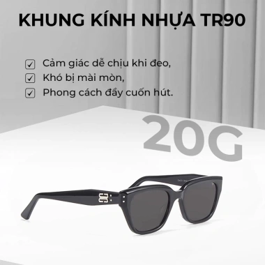 Kính mát ELASHION E140 – Khung mắt mèo cá tính, chất liệu cao cấp, nam nữ 205.000₫ 4