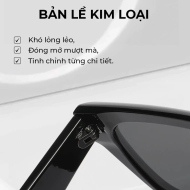 Kính mát ELASHION E140 – Khung mắt mèo cá tính, chất liệu cao cấp, nam nữ 205.000₫ 5