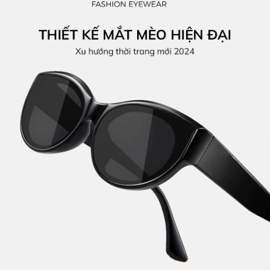 Kính mát ELASHION E145 mắt mèo thời thượng 2.025 - UV400, nam nữ, giảm giá 20%