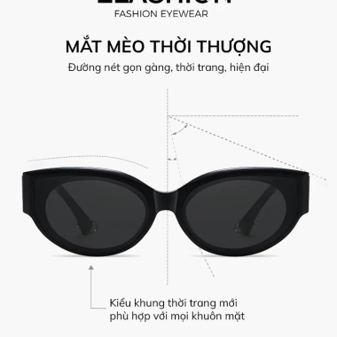 Kính mát ELASHION E145 mắt mèo thời thượng 2.025 - UV400, nam nữ, giảm giá 20%