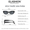 Kính mát ELASHION E145 mắt mèo thời thượng 2.025 - UV400, nam nữ, giảm giá 20% 9