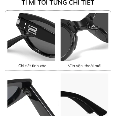 Kính mát gập ELASHION E157 - Kính râm gọn nhẹ, thời trang cá tính, bảo vệ UV, còn 225.000 4 Kính mát gập ELASHION E157 - Kính râm gọn nhẹ, thời trang cá tính, bảo vệ UV, còn 225.000 4