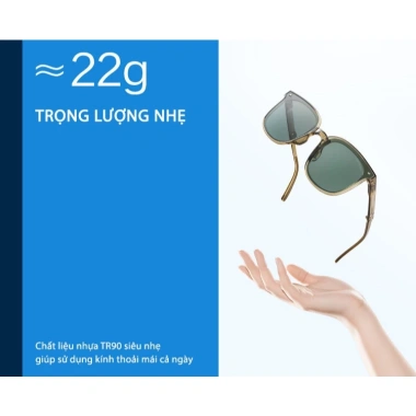 Kính mát gấp gọn TINA K288 nam nữ, chống UV, bỏ túi tiện lợi 30.900₫ 6
