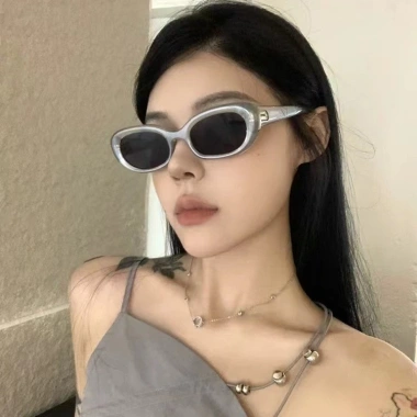 Kính Mát Hình Bầu Dục Nữ Cao Cấp Vintage UV400 - Retro Shade Du Lịch Giá Chỉ 51.840₫