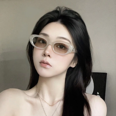 Kính Mát Hình Bầu Dục Nữ Cao Cấp Vintage UV400 - Retro Shade Du Lịch Giá Chỉ 51.840₫