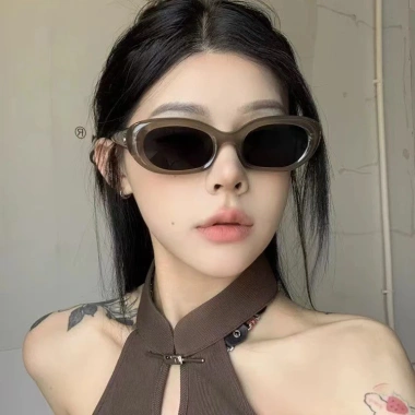 Kính Mát Hình Bầu Dục Nữ Cao Cấp Vintage UV400 - Retro Shade Du Lịch Giá Chỉ 51.840₫
