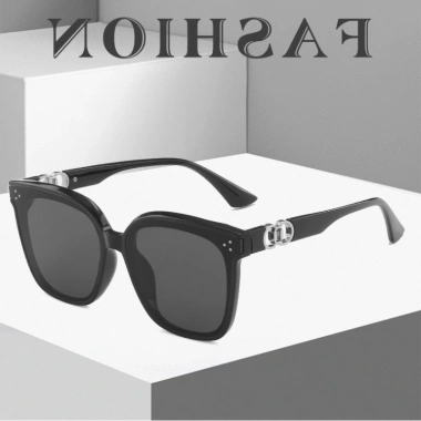 Kính Mát KIQI-FASHION Gọng Vuông Nữ Chống UV Thời Trang COD Giá chỉ 64.137đ