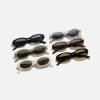 Kính mát nam nữ gọng bầu dục retro thời trang Hàn Quốc, chống UV, mắt oval gọng nhỏ - 18.900₫ 8