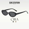 Kính mát nam nữ SUN STATION bayonetta gọng oval GM Đen đi biển, đi chơi - 144.000₫ 2