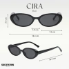 Kính mát nam nữ SUN STATION bayonetta gọng oval GM Đen đi biển, đi chơi - 144.000₫ 10