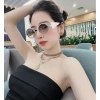 Kính mát nữ cao cấp Jolie: Gọng kim loại viền đá, chống UV400, giá 130k 2