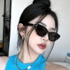 Kính mát nữ gọng bầu dục k96 phong cách retro Hàn Quốc, chống tia UV thời trang 2