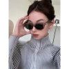 Kính mát nữ gọng bầu dục k96 phong cách retro Hàn Quốc, chống tia UV thời trang 5
