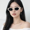 Kính Mắt Nữ OVal Retro Hàn Quốc - Thời Trang Chống UV, Cá Tính, Phù Hợp Chụp Ảnh và Đi Biển Ms12 2