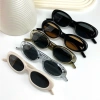 Kính Mắt Nữ OVal Retro Hàn Quốc - Thời Trang Chống UV, Cá Tính, Phù Hợp Chụp Ảnh và Đi Biển Ms12 4